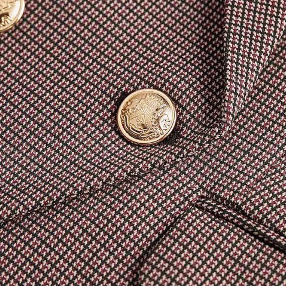 Express Brown Double-Breasted Blazer - image 6